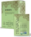 Truvani Vegan Pea Protein Powder | Matcha | 20g Organic Plant Based Protein | Single Serving Travel Packets | 10 Servings | Keto | Gluten & Dairy Free | Low Carb | No Aggiunto Sugar