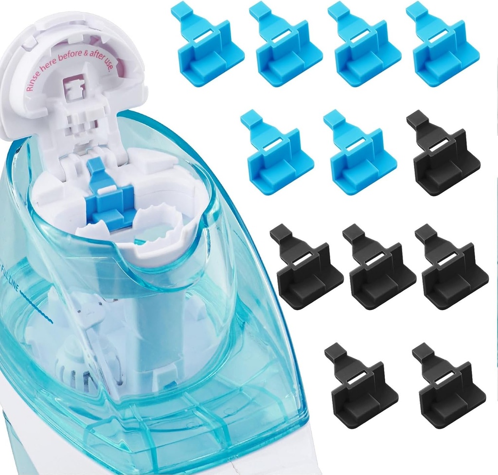 Accessori Compatibile con Navage Nasal Care Nasal Nasal Irrigation System - Salva baccelli d'acqua salata per Easy Operation (6 Nero + 6 Blu), nomal