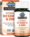 Giardino di vita Quercetin Zinco Una volta Supplemento giornaliero di supporto Immune con vitamina D3 per la salute di ossa, salute del seno & salute della pelle – Dr Formulated – Gluten Free, Non OGM – 30 Mini Tabs