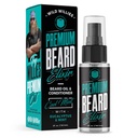 Wild Willies Premium Beard olio & Condizionatore Naturale, Ingredienti organici Promuovere la crescita rapida del cuscinetto, Rimuove Itch & Dandruff - Deep Softener Trattamento Restores Moisture - 2 Oz, Cool Mint Scent