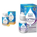 TheraTears Omega 3 Supplemento, 1200mg, 90 ct (Pack of 1) & Extra Dry Eye Therapy Lubricating Gocce per occhi secchi, 0.5 fl oz Bottiglia, 2 Conte