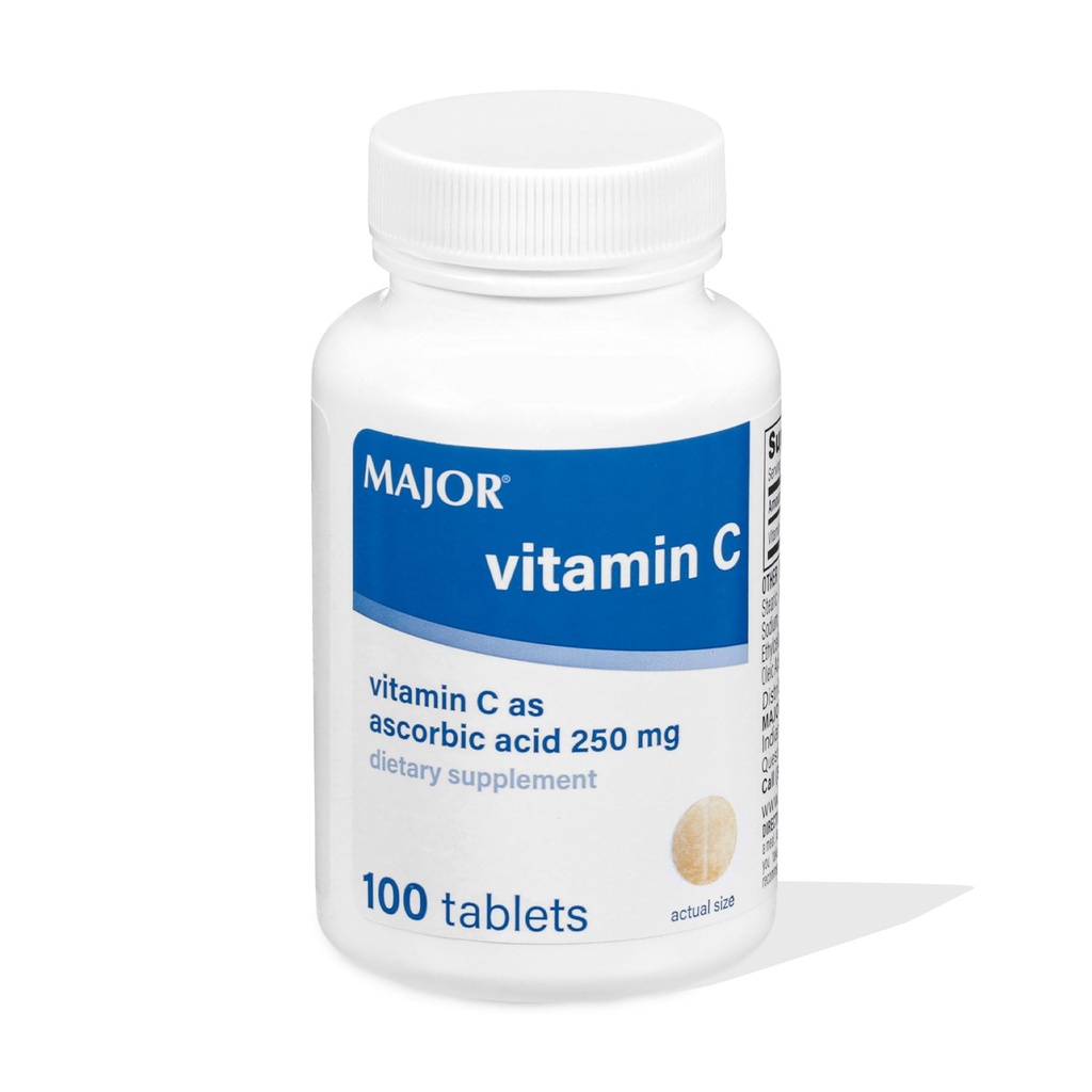 MAJOR Vitamina C 250 Mg - Integratore alimentare - 100 compresse (1 confezione)