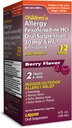 Rilievo allergia 12HR di TARO per bambini Liquido antistaminico antidrowsy, Sapore di bacche, Alcol-Free, Senza Dye-Free & Sugar, Fexofenadine HCl (4 oz)