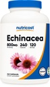 Nutricost Echinacea 800mg, 240 Capsule - Capsula Vegetariana, Non OGM, Gluten Free, 120 Serve