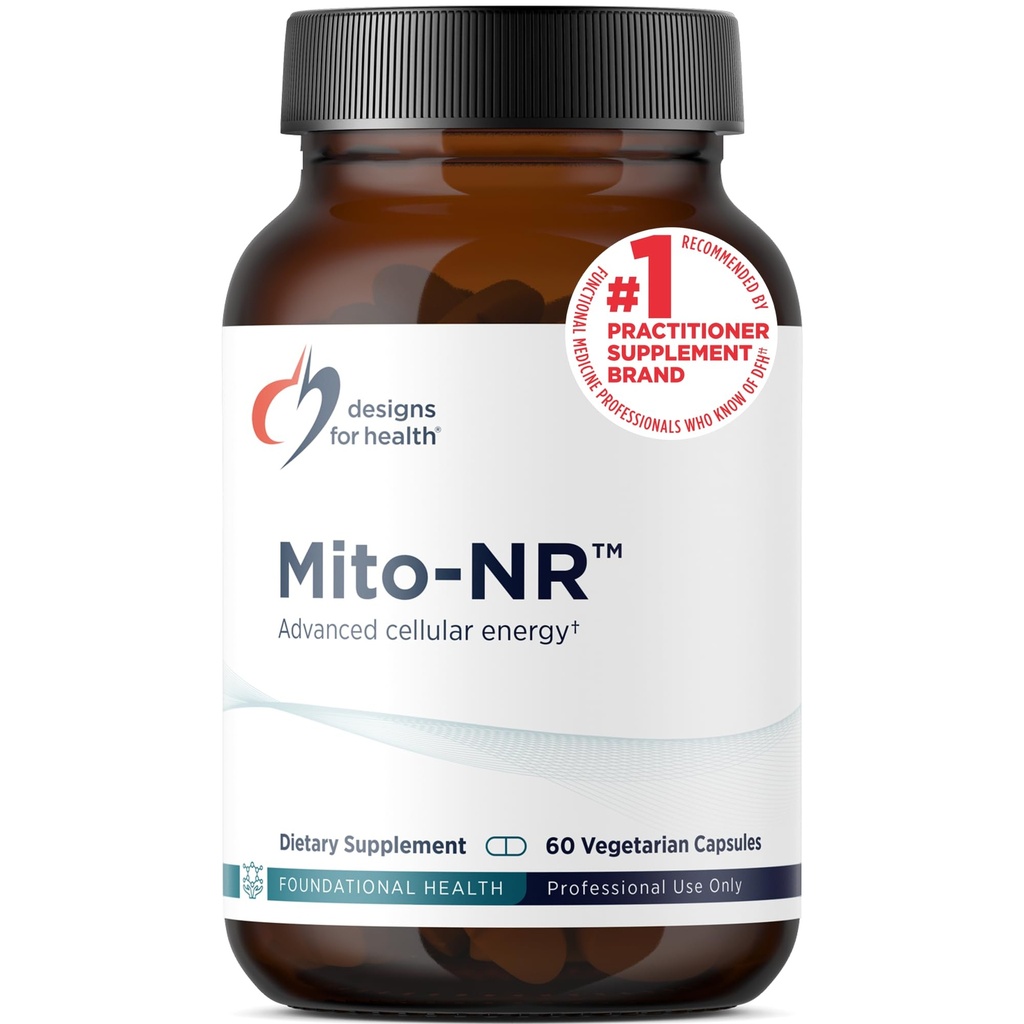 Progetti per la salute Mito-NR - Nicotinamide Riboside (ND Supplemento) con COQ10 + Trans Geranylgeraniol - NR + GG Supplemento per il supporto per la salute cellulare mitocondriale (60 capsule)