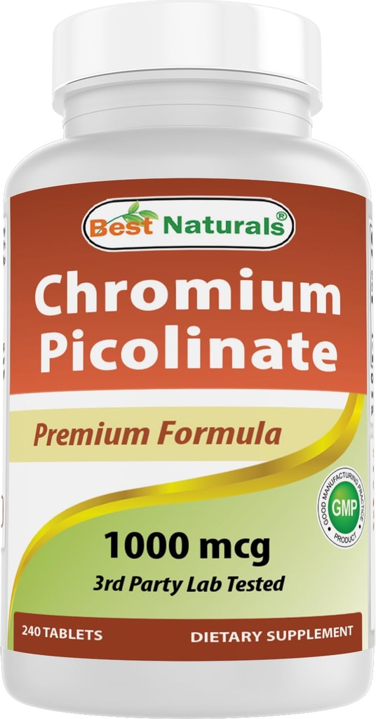 Migliori naturali cromo picolinato 1000mcg 240 compresse