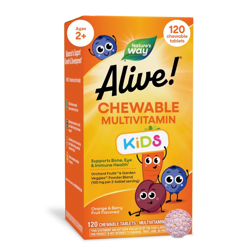 Vivo! Masticabile Multi-Vitamina per bambini - 120 Tavole Chewable per Via della Natura