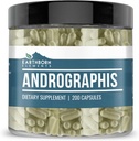 Elementi terrestri Andrographis Paniculata 200 Capsule, Pure & Undiluted, Senza Additivi
