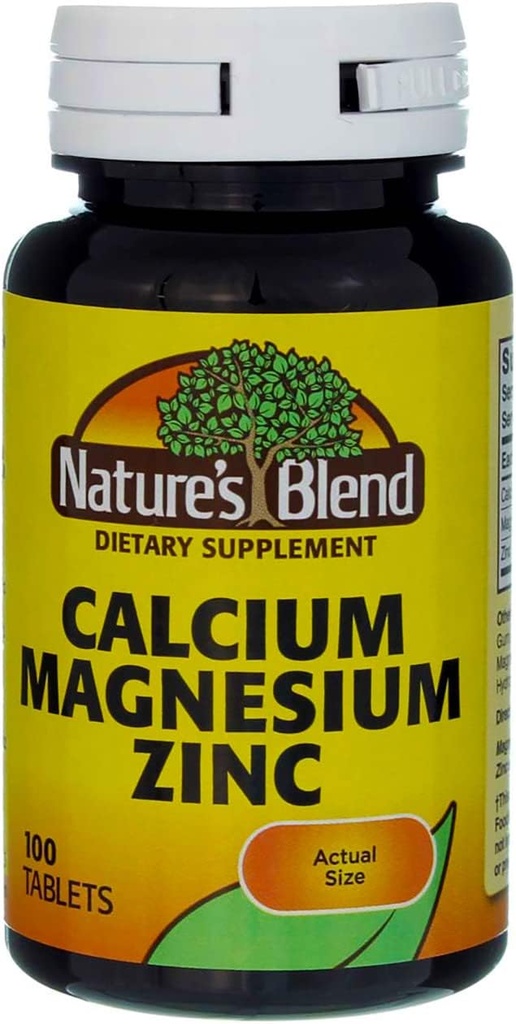 Zinco di Magnesio di Calcio di Miscela della Natura, 100 compresse (Pack of 3)