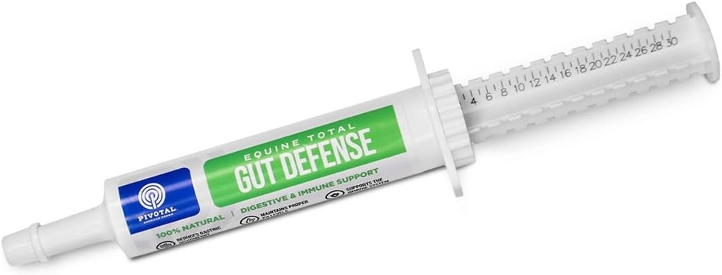 Equine Total Gut Defense– All-Natural Digestive & Immune Support Supplement for Horses – Maintains Ph Levels – Supports Digestion - 100% Natural – Made in USA
