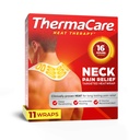ThermaCare Heat Wraps for Neck & Shoulder Pain Relief - Portable Adhesive Heating Pads with 16-Hour Therapeutic Heat - Drug-Free Muscle & Joint Soothing Patches (11-Count)