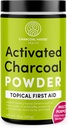 Polvere di carbone attivata della casa di Charcoal - Primo soccorso Topical per la fabbricazione di pollame di carbone, calzini del piede di Charcoal, bagni di carbone & More! - 10oz
