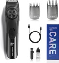 SUGGERIMENTO Cuscinetto regolabile per gli uomini, Cuscinetto elettrico senza cordone Trimmer con quadrante di precisione, USB ricaricabile 19 Impostazioni di lunghezza Mustache Trimmer per regali da uomo (nero)