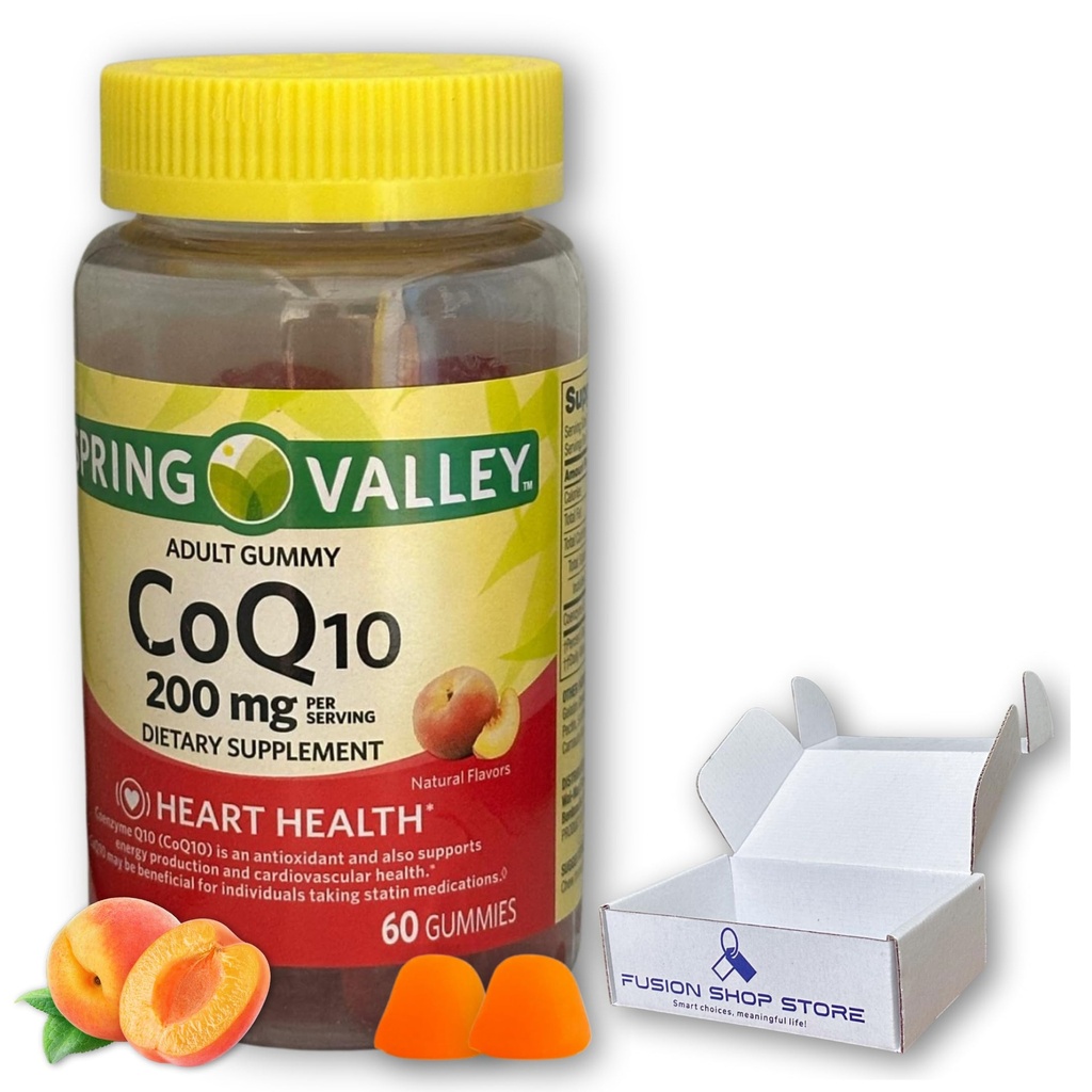 FUSION SHOP STORE Scelte intelligenti, vita significativa! Coq10 200mg Gummies- Coenzima Supplemento per adulti 60 ct (Pack of 1)