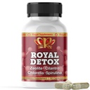 Royal Detox - All-in-One Cleanse | Zeolite, Cilantro, Chlorella, Spirulina, Apple Pectin | Full Body, Liver, Colon Detox | Supports Energy, Mood, Immunity, Gut Health, Riduzione dell'infiammazione 90 Capsule