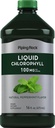 Piping Rock Liquid Chlorophyll 100mg | 16 oz | Mint Flavor | per le donne & uomini | Vegan, Non OGM e Gluten Free Formula