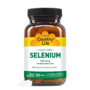 Country Life Selenium, Yeast Free, Supports Immune Health, 100 mcg, 180 compresse, Gluten Free, Vegan, Halal