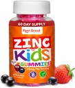 Sentire grandi gommoni di zinco per bambini | Bolster vostro sistema immunitario del bambino con Yummy Kids Vitamine | Great Tasting Natural Flavor Gummy Supplement Vitamine | 60 Gummies