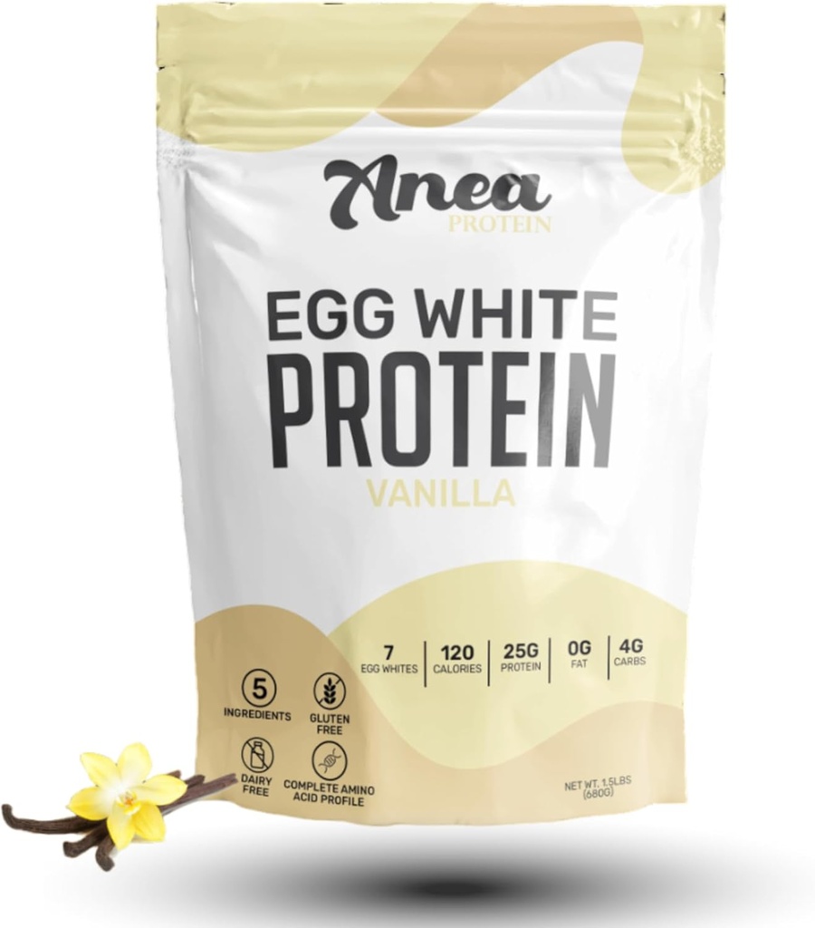 Polvere di proteine bianche | 25g Protein | Latticini Free | Gluten Free | Grass Free | Aminoacidi | Valore biologico elevato (1,5 Pound (Pack of 1) (1,5 Pound (Pack of 1), Vanilla)