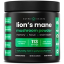 NutraChamps Organic Lions Mane Powder - 2000mg Potente Nootropic per Memoria, Focus, Supporto Immune - Vegan Lion’s Mane Mushroom Powder Supplement with Naturally Occurring Beta-Glucans - 8oz