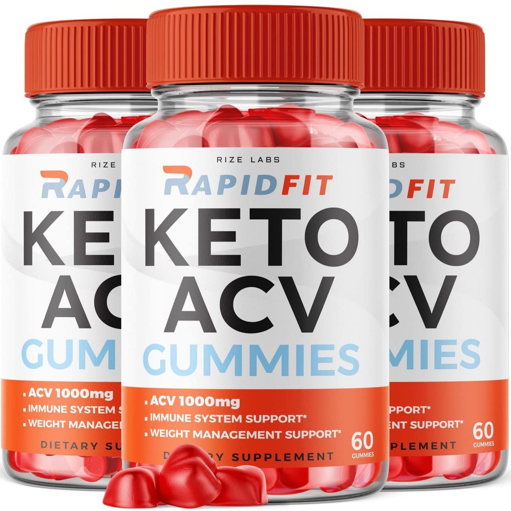 rize labs - RapidFit Keto ACV Gummies per la perdita di peso avanzata con il supplemento di Aceto di Sidro di Mela Aiuta a ridurre il grasso della pancia per una maggiore resistenza (180 Gummies)