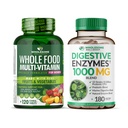 Intero Benessere Intero Alimentare Multivitamina per Donne - Naturale Multi Vitamine, Minerali, Estratti organici Enzimi Digestivi 1000MG Bundle
