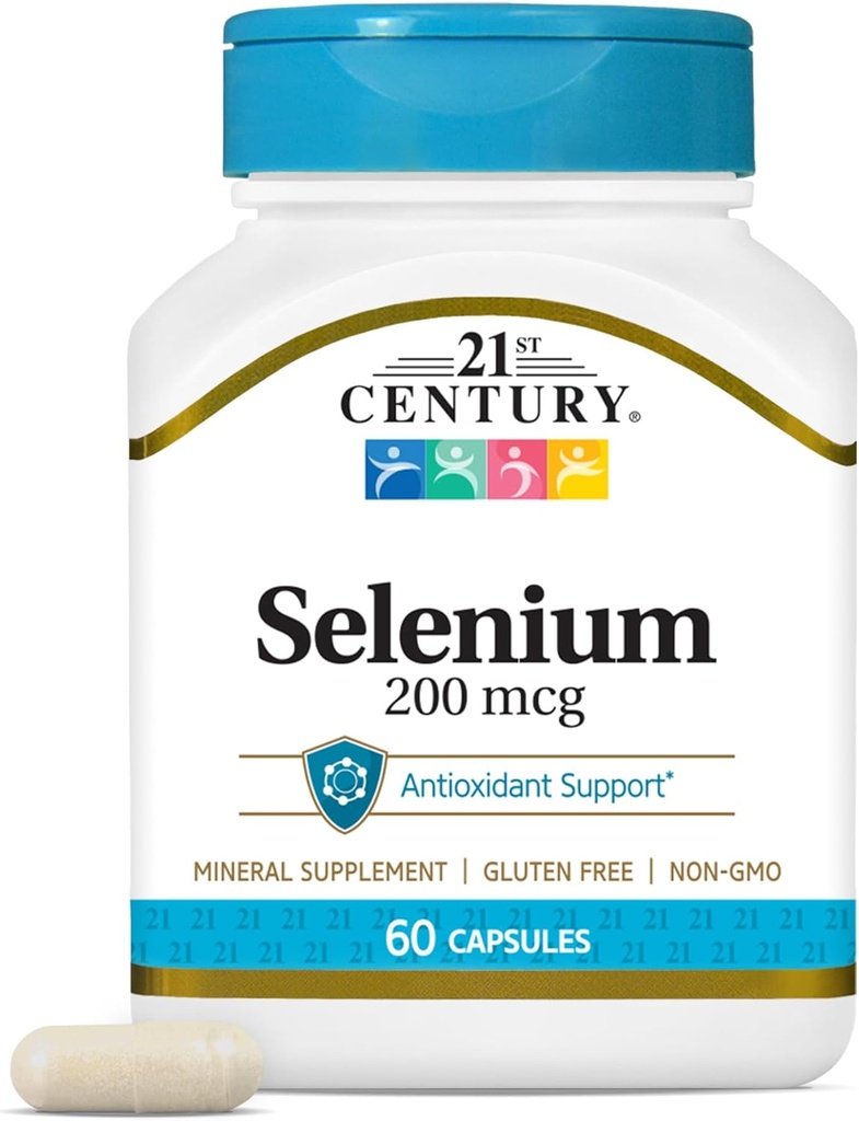 21st Century Selenium 200 mcg Capsule, 60 Conte