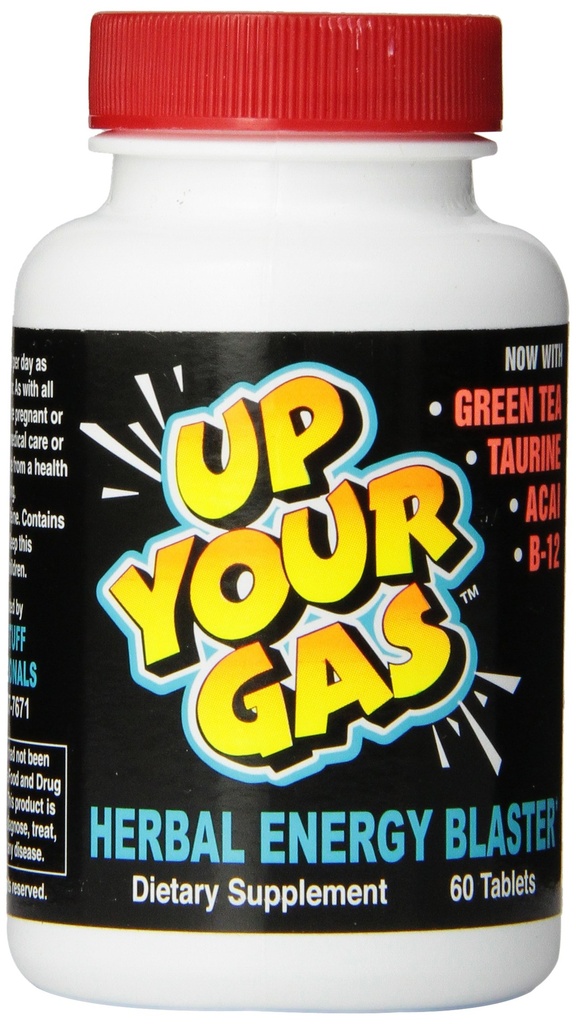 UP Your Gas Herbal Energy Blaster Tablets, 60 Conte
