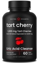 Estratto di ciliegia di Tart Organico 12.000mg - Fatto da Montmorency Tart Cherry Concentrate, Semi di Celery & Bilberry - Uric Acid Cleanse & Joint Support - Capsule Vegan