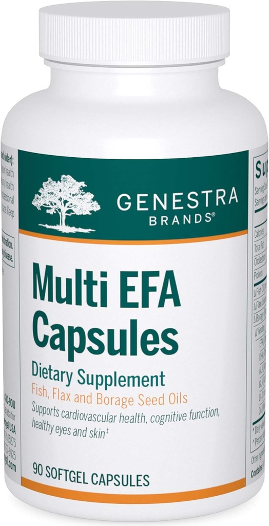 Genestra Brands Multi EFA Capsule | Miscela unica di Pesce, Flax e Borage Seed Oils | 90 Softgel Capsule