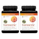 Youtheory Turmeric Extra Strength - 1.000 mg - Supporta Muscolo & Joint Health* - Contiene Bioenhancers, Curcuminoids & Herbal Extract - USP Verified - 180 Capsule Vegetariani, 2 Pack (180-Day Supply)