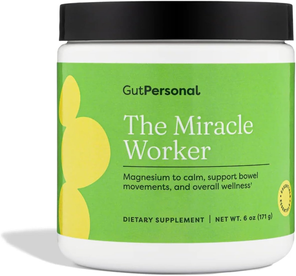 Il Miracle Worker Magnesium Glycinate Polvere per il sonno - Chelated Magnesium Drink Powder Supplement Aiuta a ridurre lo stress e la regolarità mentre alleviare le crampi muscolari con Strawberry Flavor - 30 Serve