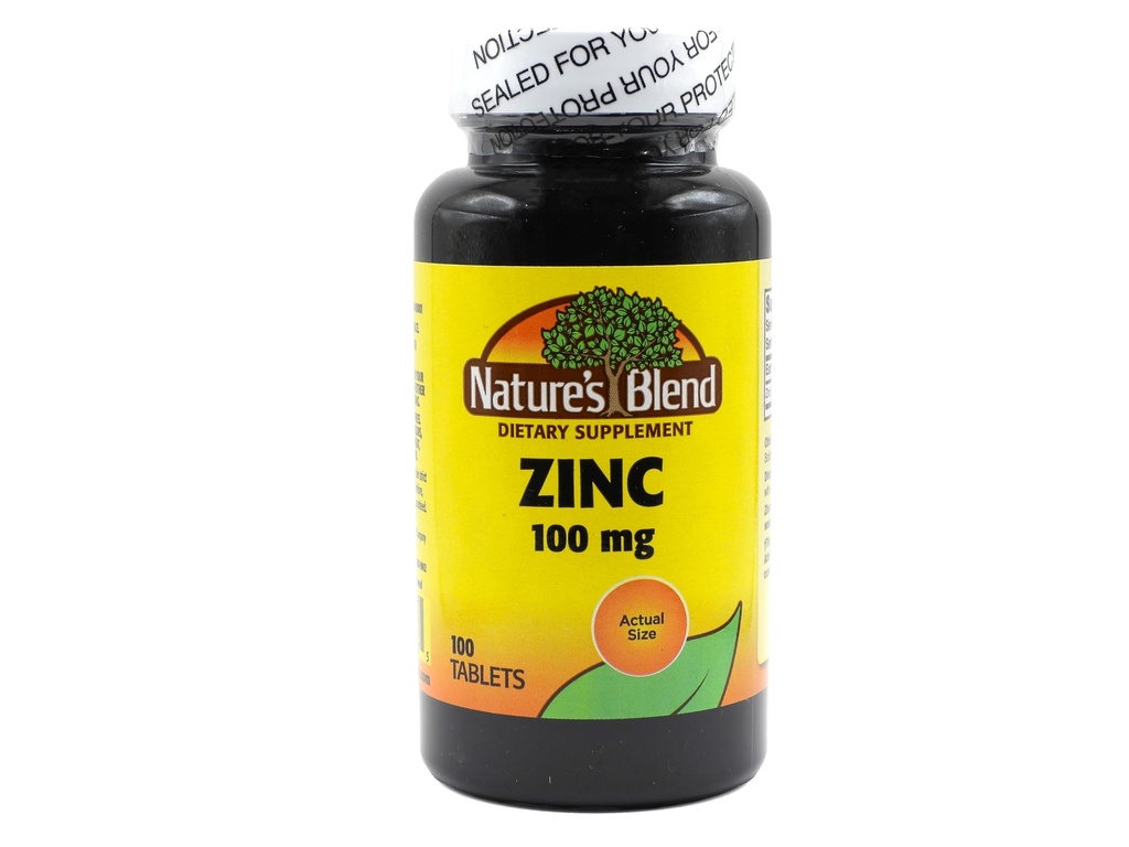 Miscela naturale Zinc Gluconate 100 mg, 100 compresse