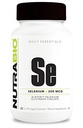 NutraBio Selenium Supplement, 200mcg - 90 capsule vegetali - Supporto naturale antiossidante