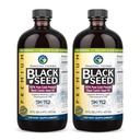 Amazing Herbs Premium Black Seed Oil - Gluten Free, Non OGM, Cold Pressed Nigella Sativa Aids in Digestive Health, Supporto immunitario, Funzione cerebrale - 16 Fl Oz (Pack of 2)