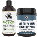 Prestazioni della Costa sinistra 32oz Olio MCT Premium e 16oz Polvere non aromatizzata MCT + Collagen