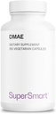 Supersmart - DMAE Supplemento 390mg al giorno (Dimethylaminoethanol) - da DMAE Bitartrate - Produzione Choline | Non-GMO & Gluten Free - 150 capsule vegetariane