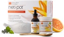 Himalayan Chandra Neti Pot Kit di avvio completo del sistema di pulizia del seno