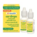 A+Health Earwax Gocce di rimozione, Carbamide Peroxide 6.5%, Made in USA, Twin Pack, 1 fl Ounce(Due bottiglie da 0,5 fl oz)