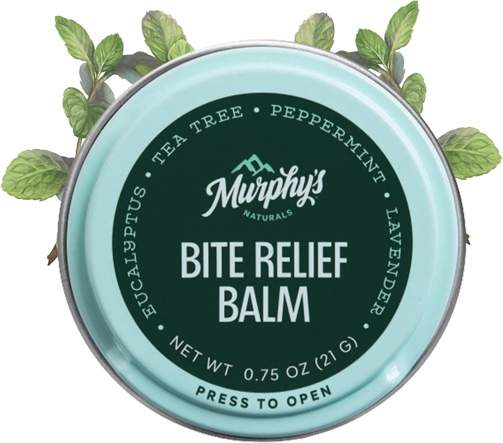 Il balsamo del sollievo del bite degli insetti naturali di Murphy, viaggio-amichevole, Soothes Bug Bites con olio pianta-basato, veloce-azione, applicazione facile, 0.75oz
