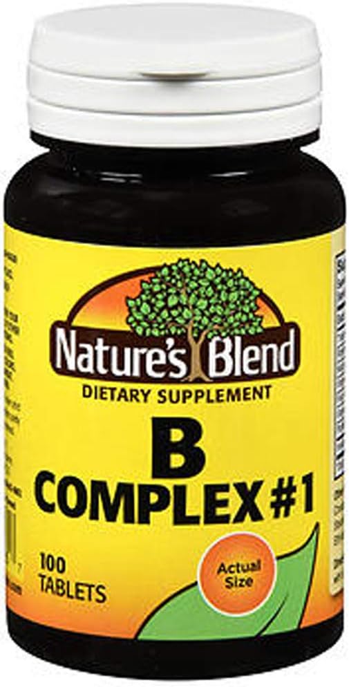 Nature's Blend B Complex #1 Tablets - 100 ct, Confezione da 3