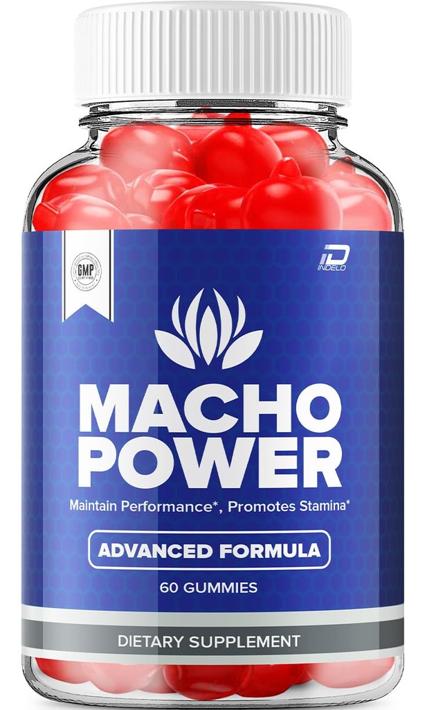 Macho Power Gummies per gli uomini – MachoPower Male Gummies Integratore Naturale, Power Macho Gummies Recensioni (1 Pack - 60 Gummies)