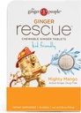 Il Ginger People Ginger Rescue® Chewable Tablets Drug Free Digestive Health, 5.5 oz Chewable Tablets, Mighty Mango Flavor, Kid Friendly, 0.55 Oz, 24 Count (Pack of 1)