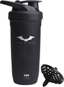 Smartshake DC COMICS rinforzare la bottiglia del frullatore di proteine dell'acciaio inossidabile 900 ml | 30 oz - Leakproof Screw-on Lid - BPA Free – Unisex - Non isolato - Batman