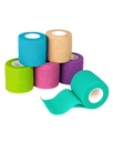 FriCARE autoadesivo fasciatura Wrap, Nastro medico in kit di pronto soccorso, Coessive Bandages for Wounds Sport Vet, 2 pollici X 5 Yards 6 Rolls, Rainbow