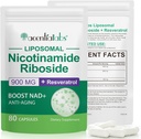 Alternativa NAD+ Supplemento – Liposomal NAD + Resveratrolo – Alimentazione 30-Day – Integratore NAD ad alta purezza per l’Energy & Healthy Aging – 80 capsule