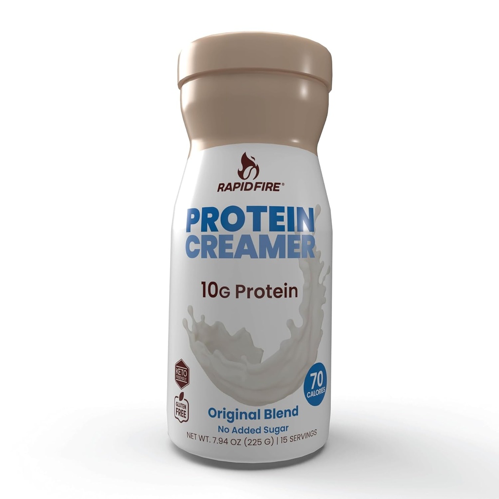Protein Creamer, Original Blend, Keto Friendly, 10g di Proteine con Vitamine e Minerali, 15 Serve, Maggio Boost Metabolismo e Aumentare l'energia, Multi