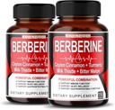 8 in 1 Integratore di Berberina - Per Capsule Fornisce - Digestione di supporto, Immunità - con Ceylon Cinnamon, Cardo di latte, Turco, Melone di Bitter