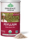 ORGANIC INDIA Polvere di Husk di Psyllium organico - Supplemento di fibra di Psyllium Husk, supporto di digestione, Vegan, senza glutine, non OGM, fonte di fibra solubile e insolubile - 12 oz (pacchetto di 1)