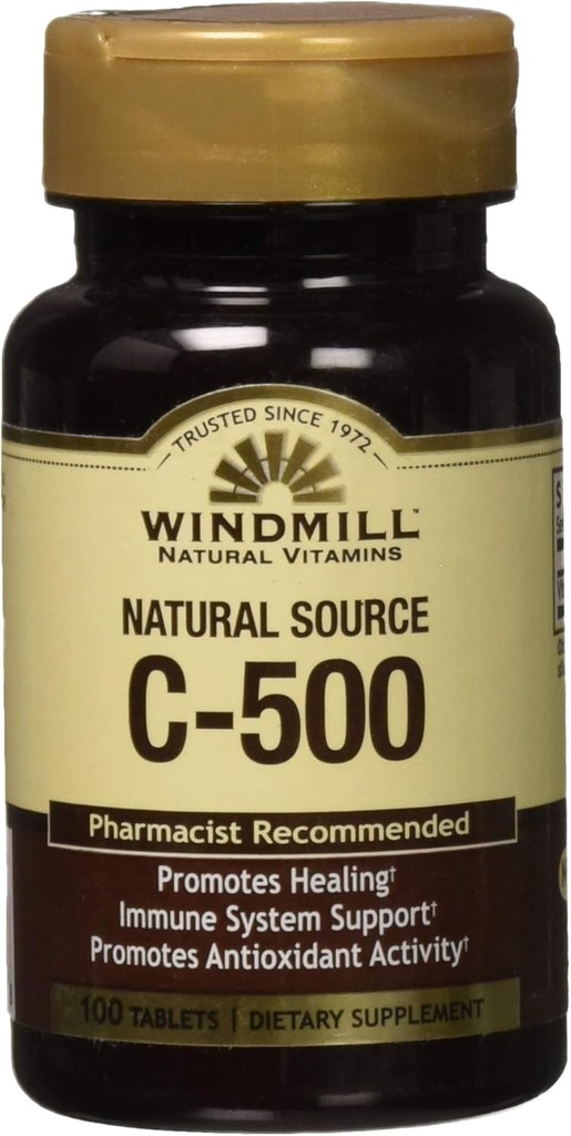 Mulino a vento Vitamin-C 500mg (Pacchetto di 1)